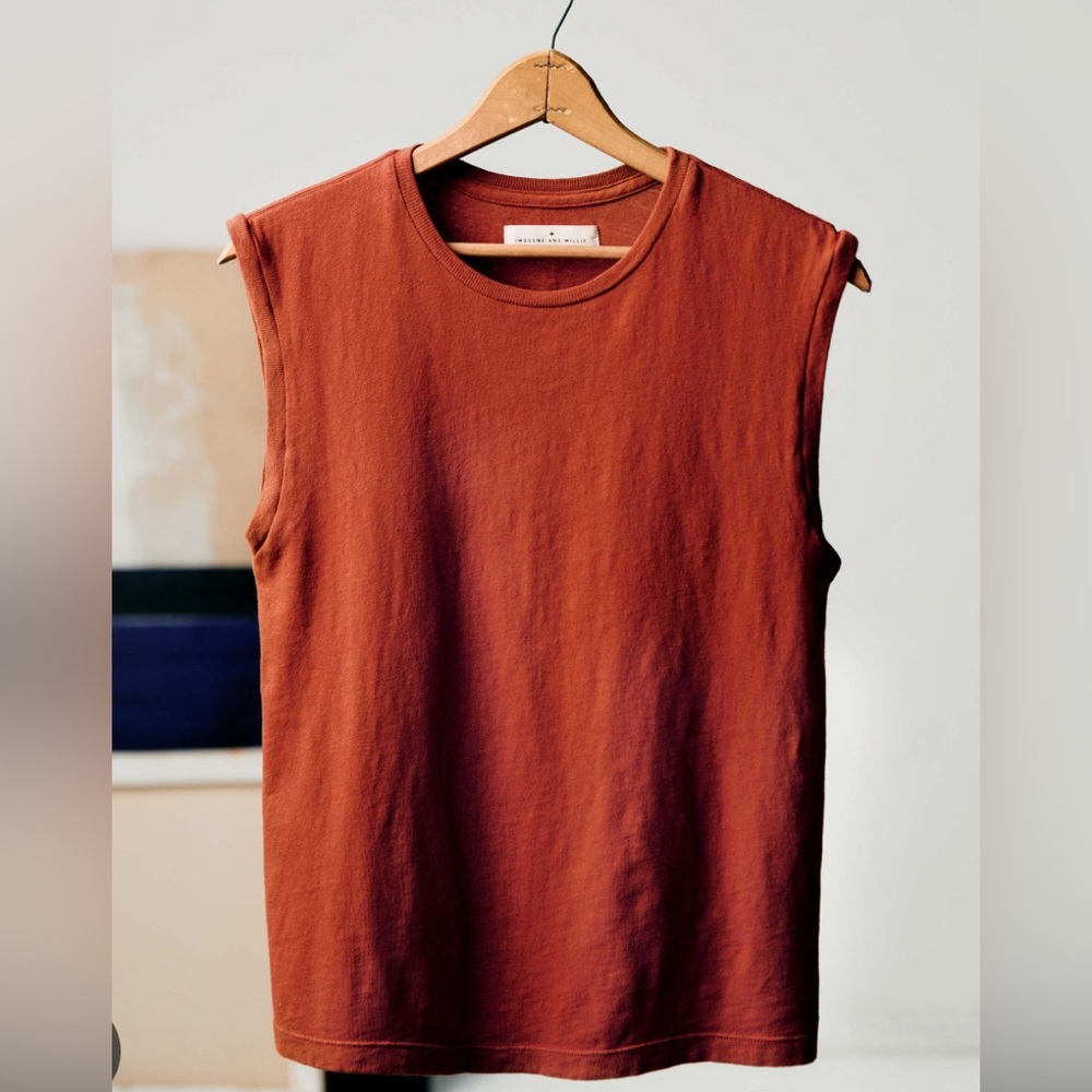 Imogene + willie women’s muscle tee in terracotta. XL. Worn once.